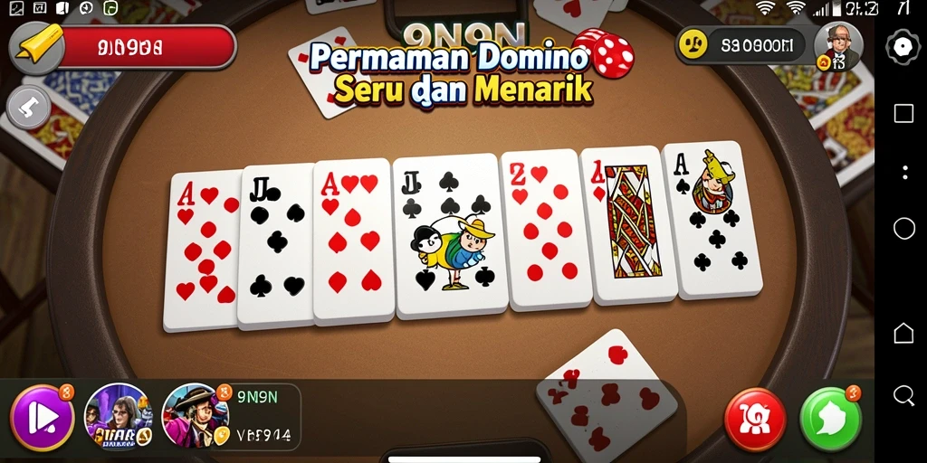 Tampilan gameplay menarik dari 9N9N yang menunjukkan aksi Domino.