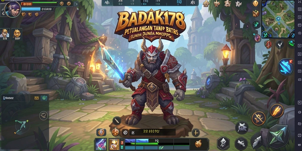 Tampilan gameplay epik dari <strong>BADAK178</strong> dalam dunia MMORPG.