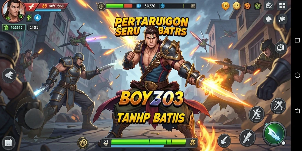 Tampak aksi pertarungan seru di arena BOY303.