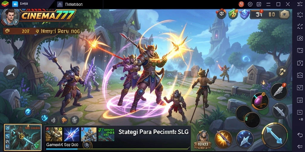 Tampilan menarik dari gameplay SLG CINEMA777.