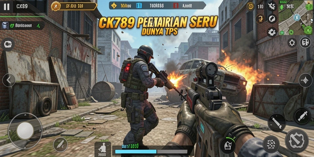 Tampilan aksi seru dalam gameplay CK789 yang menakjubkan.