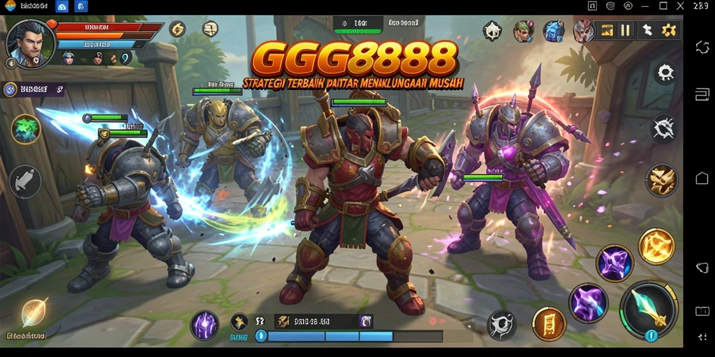 Gameplay GGG888 menampilkan pertempuran strategi yang mendebarkan.