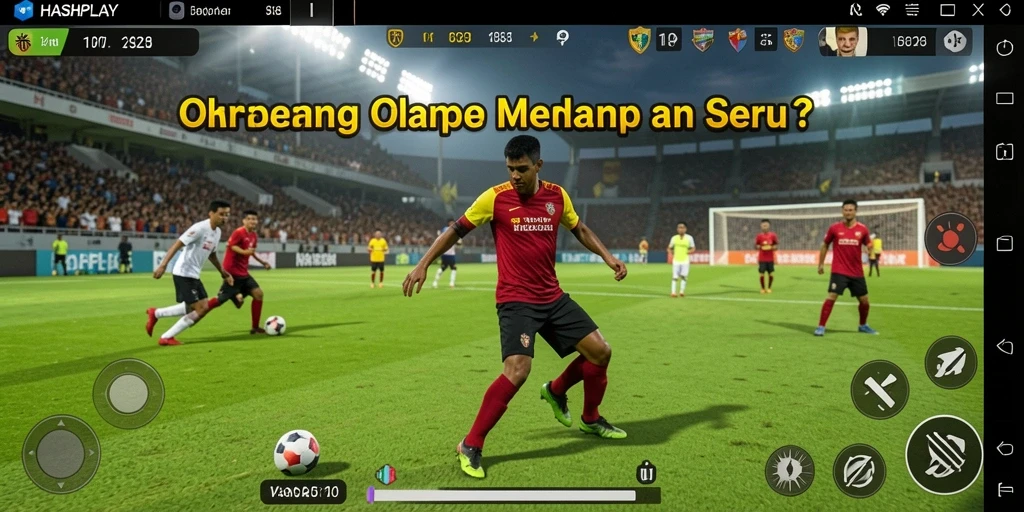 Screenshot dari gameplay HASHPLAY yang menunjukkan aksi olahraga yang seru.