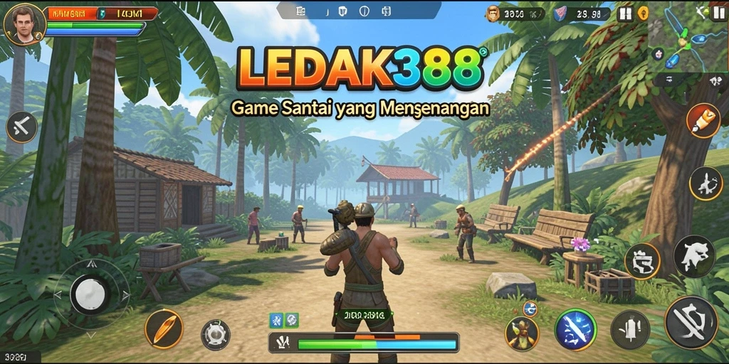 Tampilan gameplay <strong>LEDAK388</strong> yang penuh warna dan menarik.