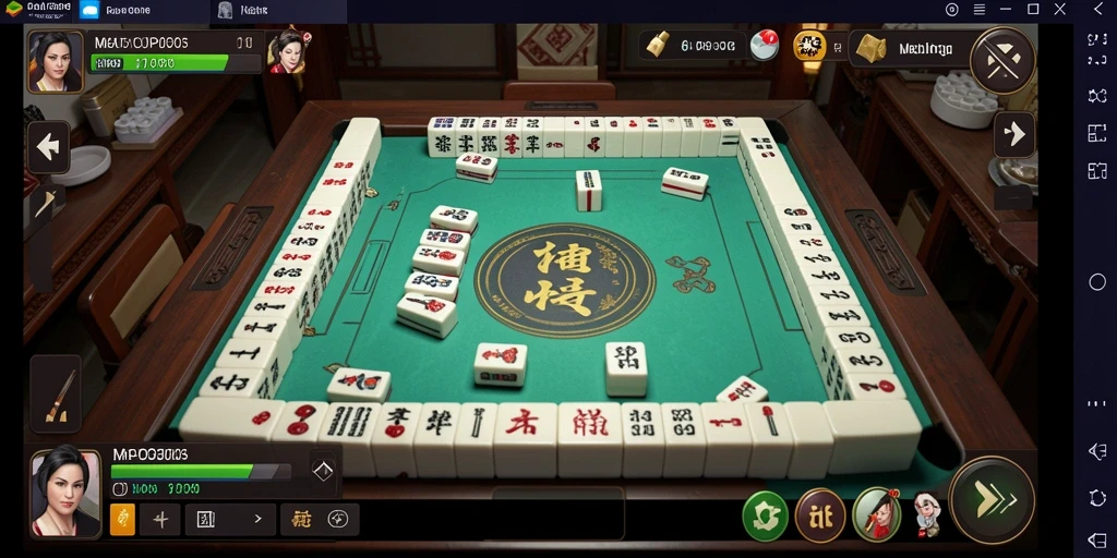 Tampilan gameplay seru dari MPO303 yang menampilkan aksi Mahjong.