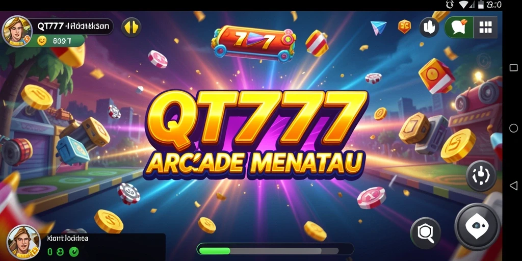 Screenshot utama QT777 menampilkan gameplay seru yang menantang.