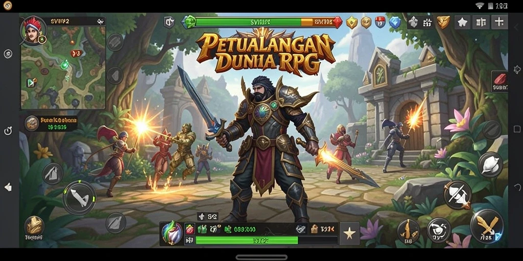 Tampilan menarik dari gameplay RPG di SVIP2.