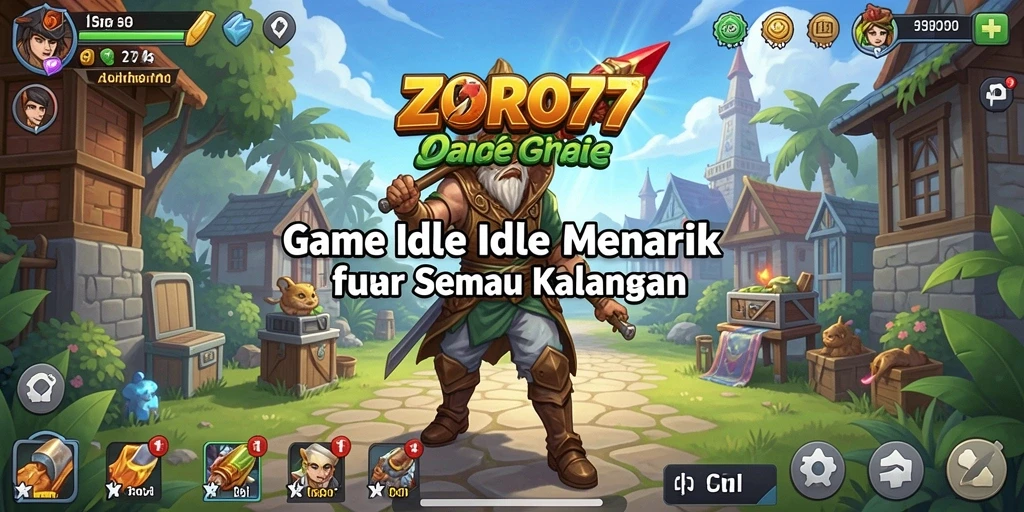 Tampilan menarik dalam gameplay Idle ZORO77 yang seru.